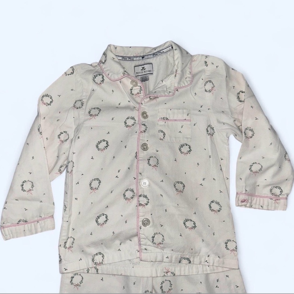Girls Somerset Wreath Pajama Set - Picture 4 of 8